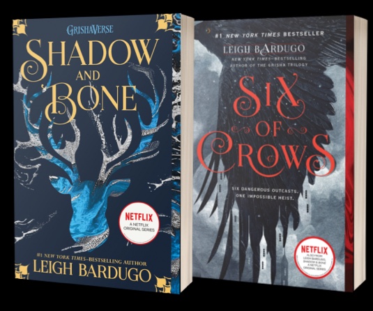Shadow and Bone and Six of Crows paperback covers